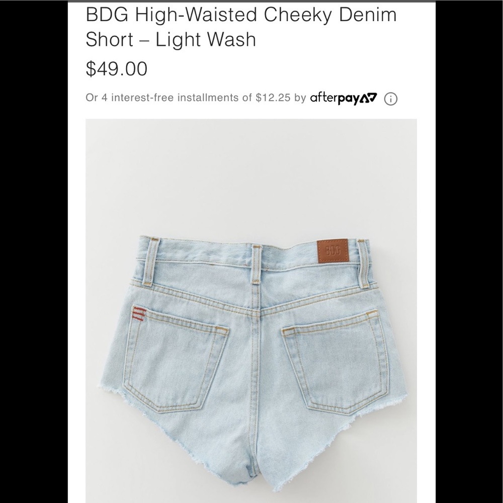 Urban outfitters light wash jean shorts